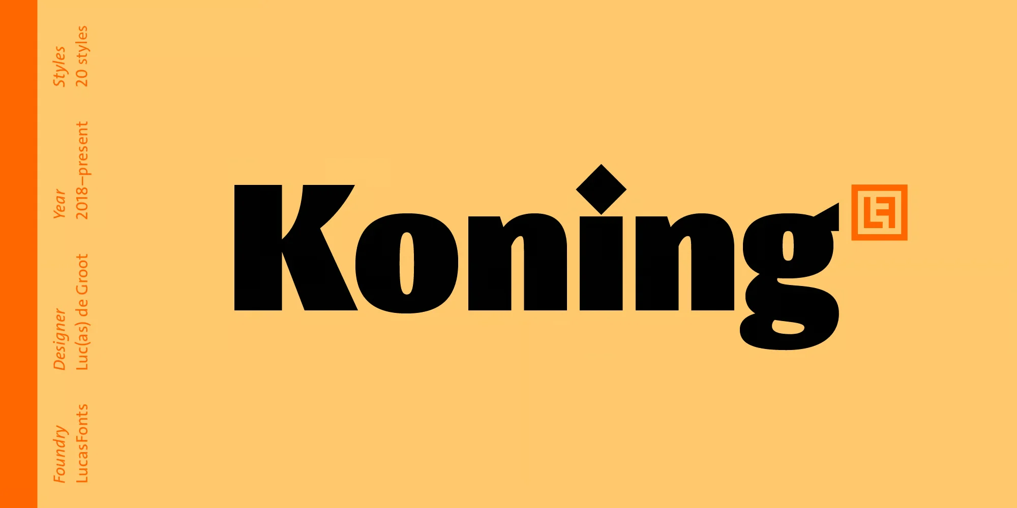Koning Display Font