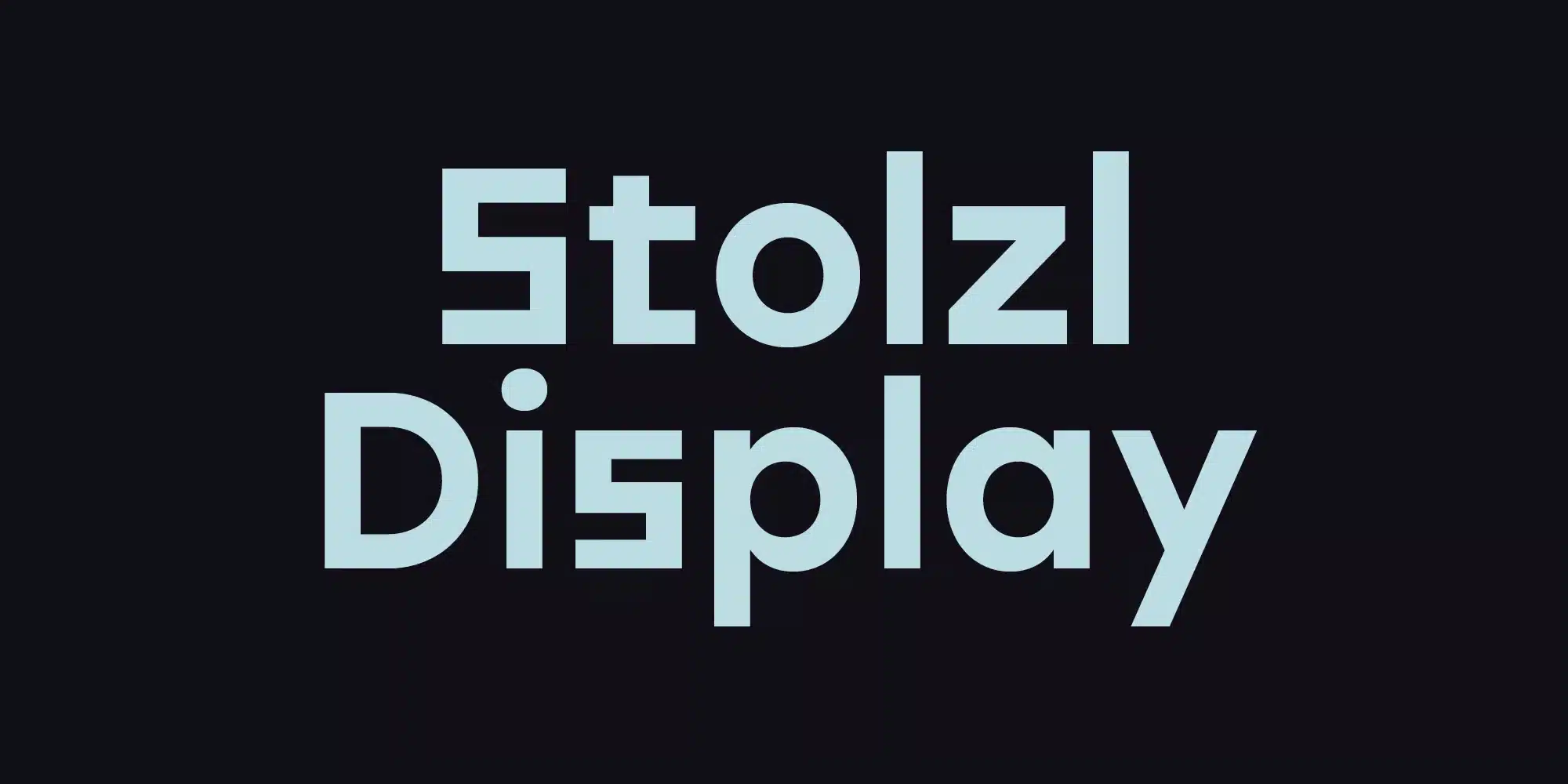 Stolzl Display Font