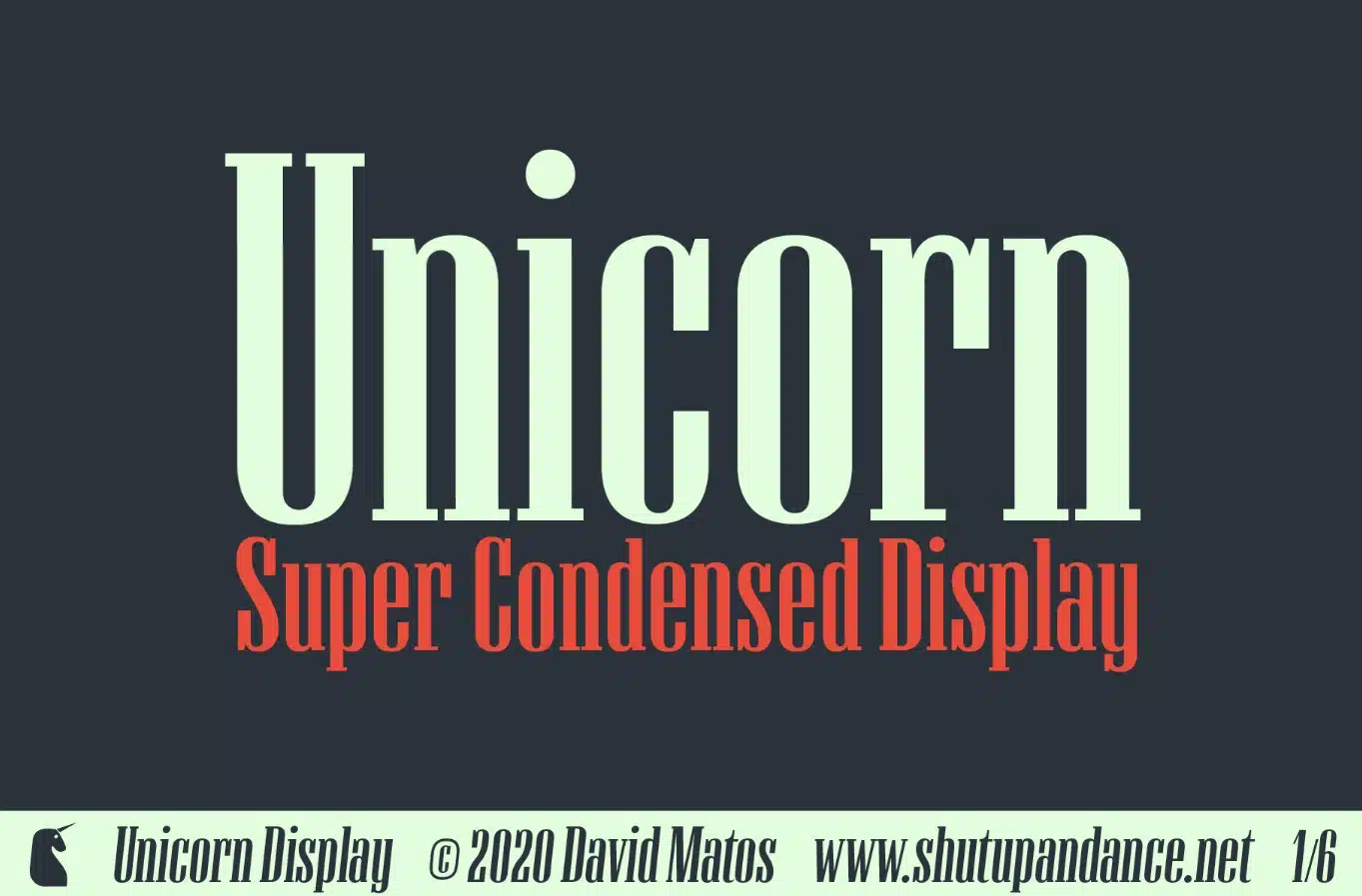 Unicorn Display Font