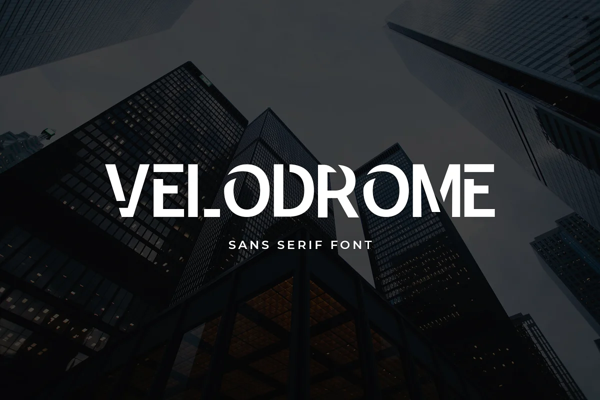 Velodrome Display Font