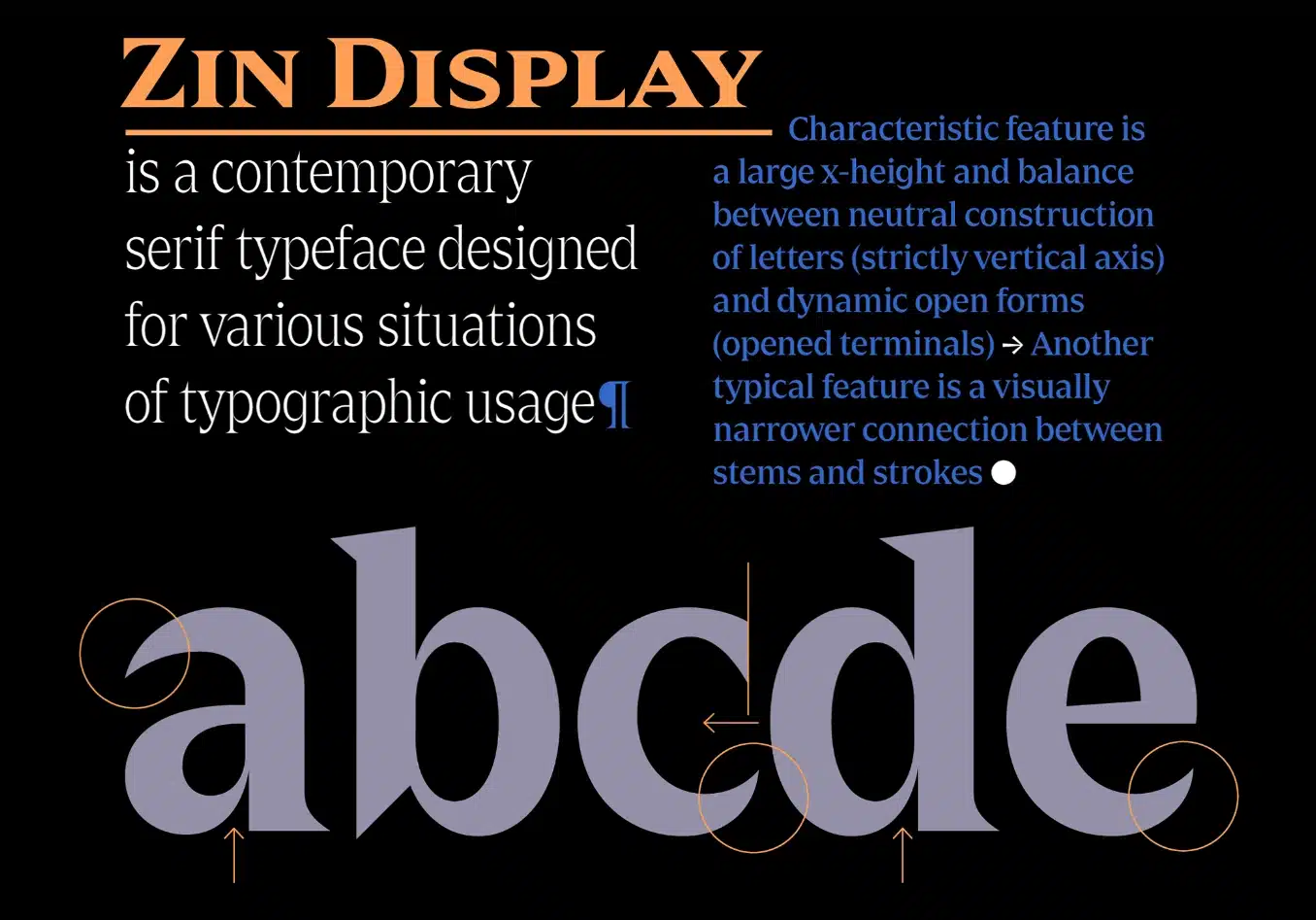 Zin Display Font View 2