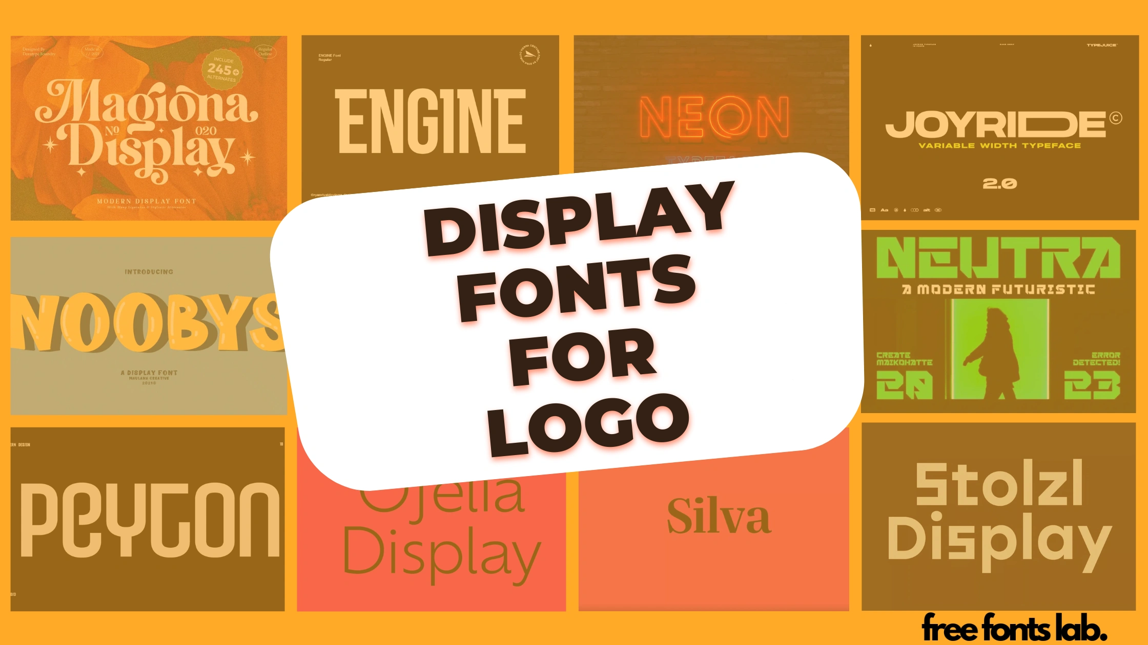 Best Display Fonts For Logo