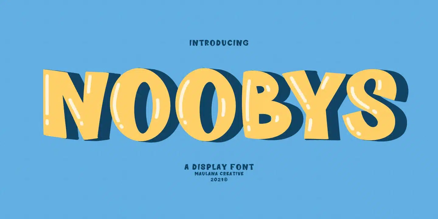 Noobys Display Font