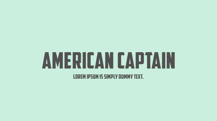American Capitan Font