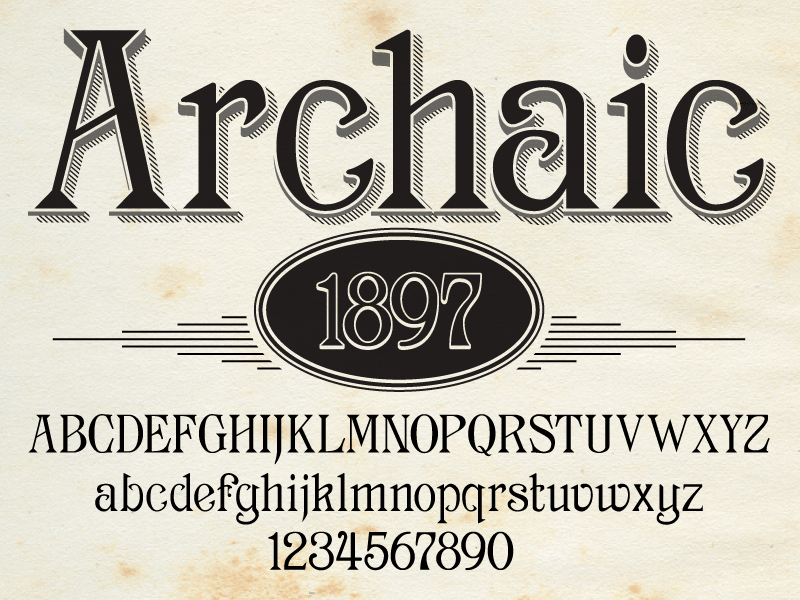 Archaic Font
