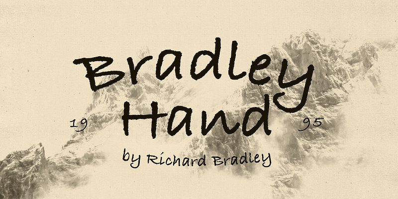 Bradley Hand Font