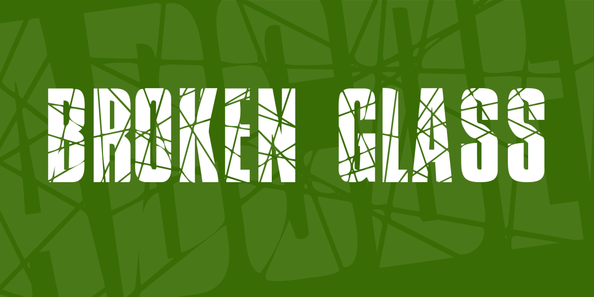 Broken Glass Font