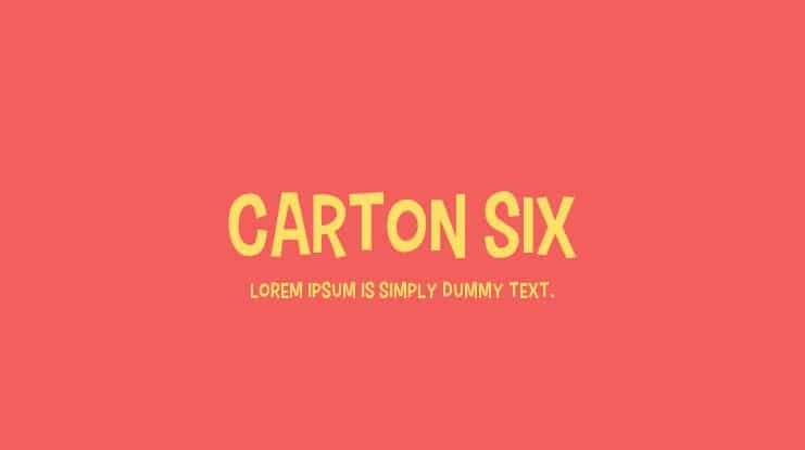 Cartonsix Font