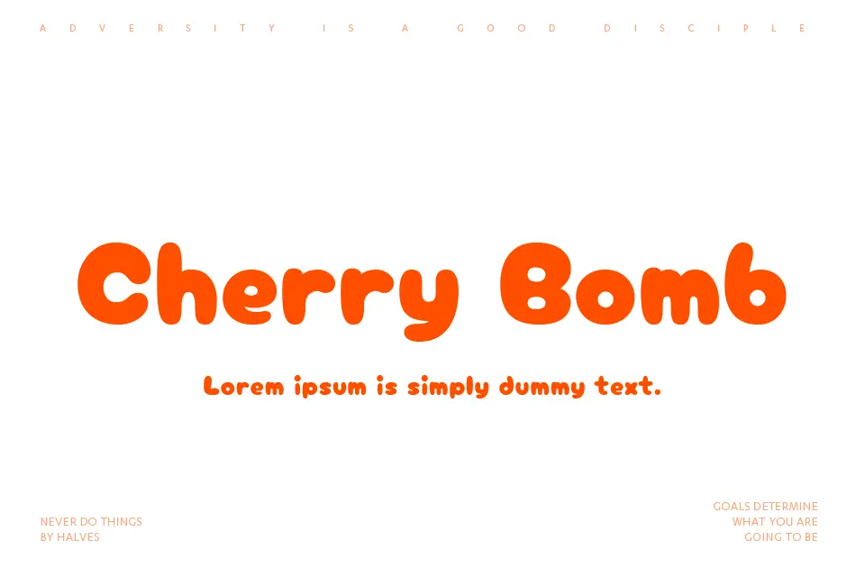 Cherrybomb font