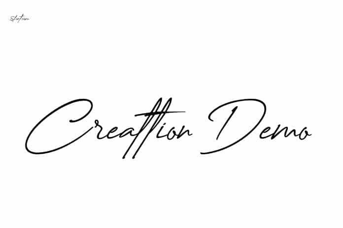 Creattion Demo Font