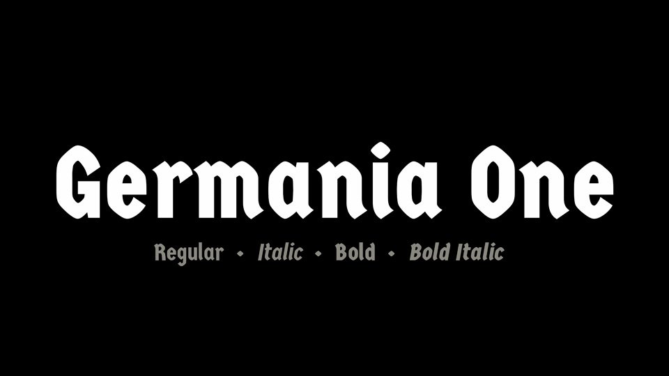 Germania One Font