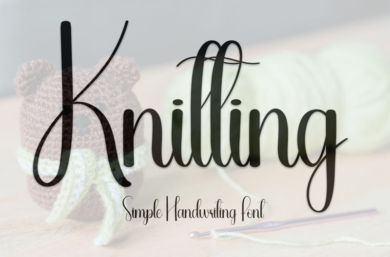 Knitting Font
