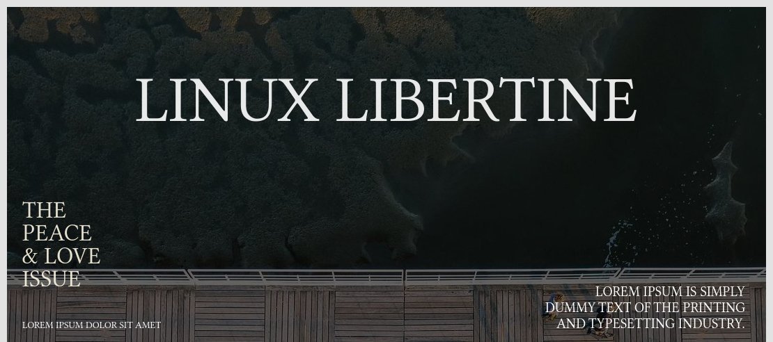 Linux Libertine Font