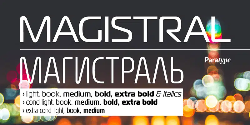 Magistral Font