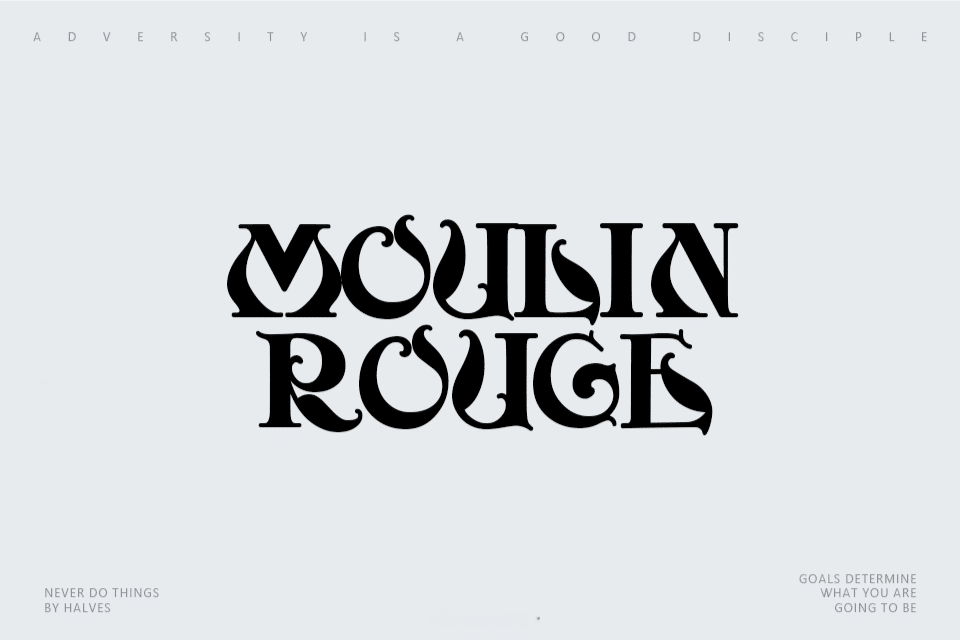 Moulin Rouge Font