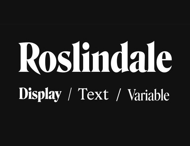 Roslindale Display Font