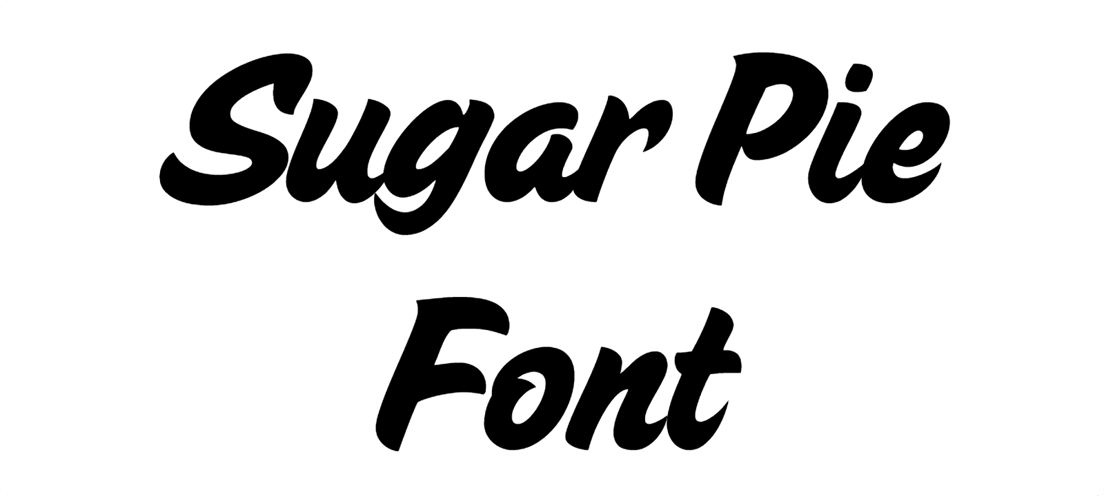 Sugar Pie Font
