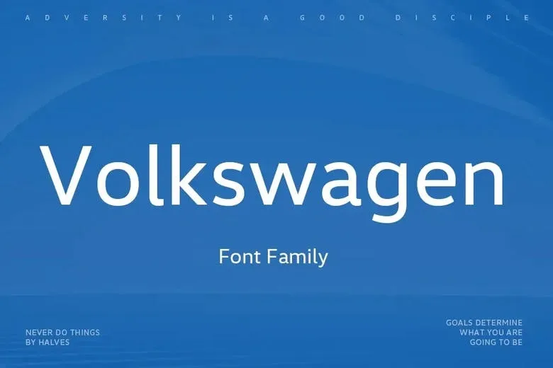 Volkswagen Font