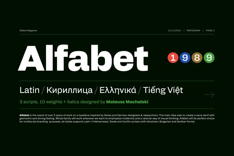 Alfabet Font