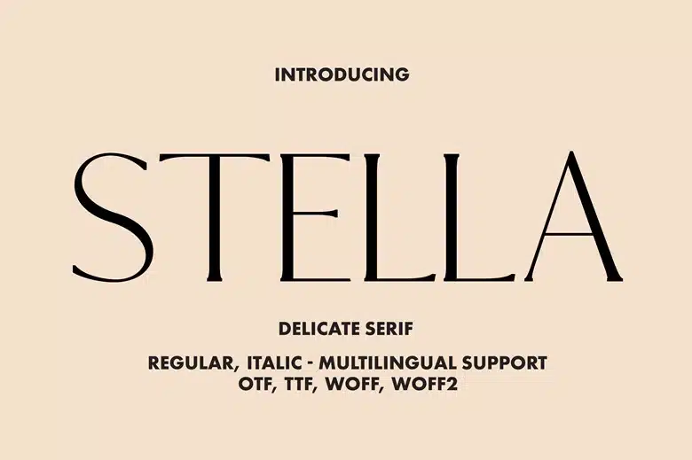 Stella Serif Font